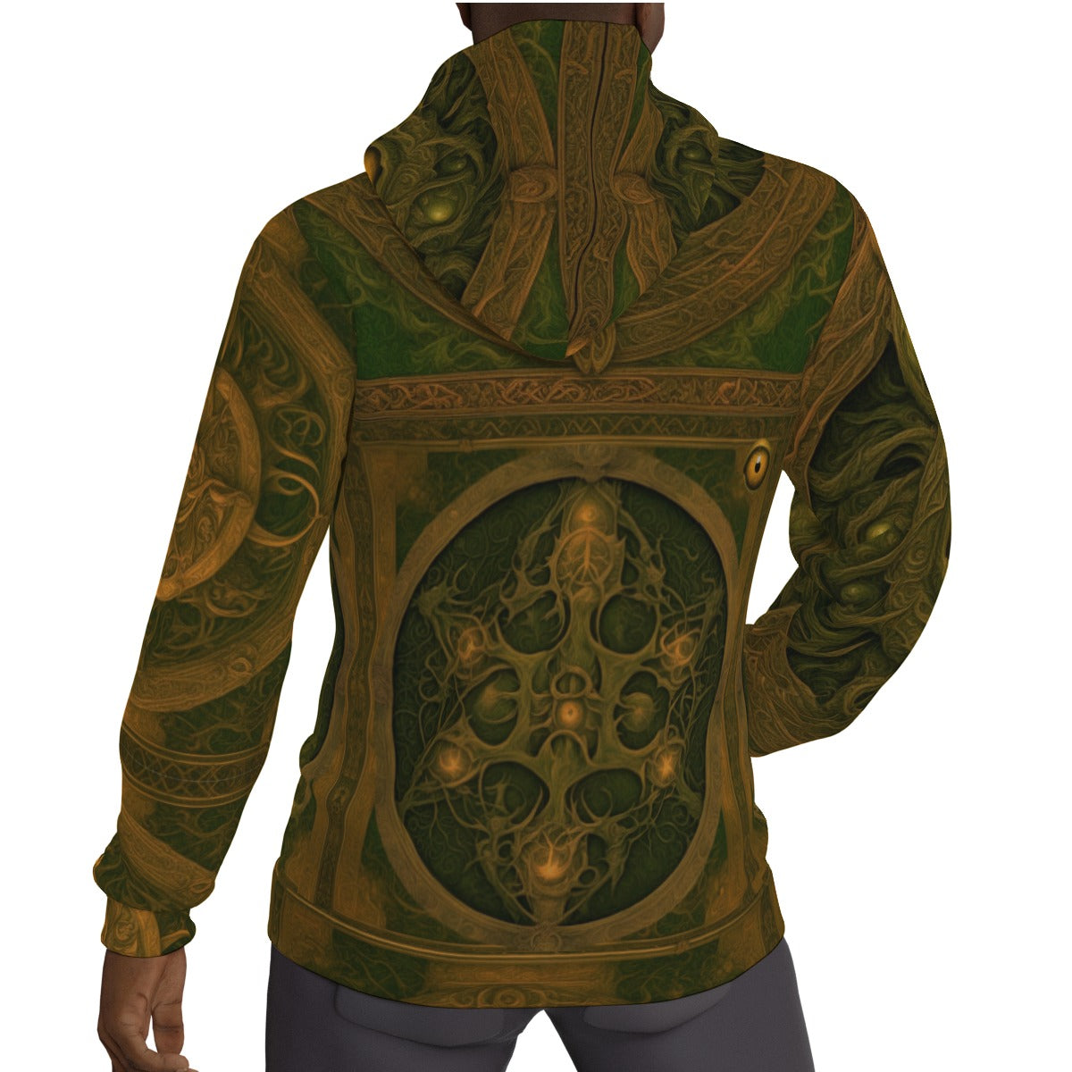 06 Mystic Skull Thicken Pullover Hoodie