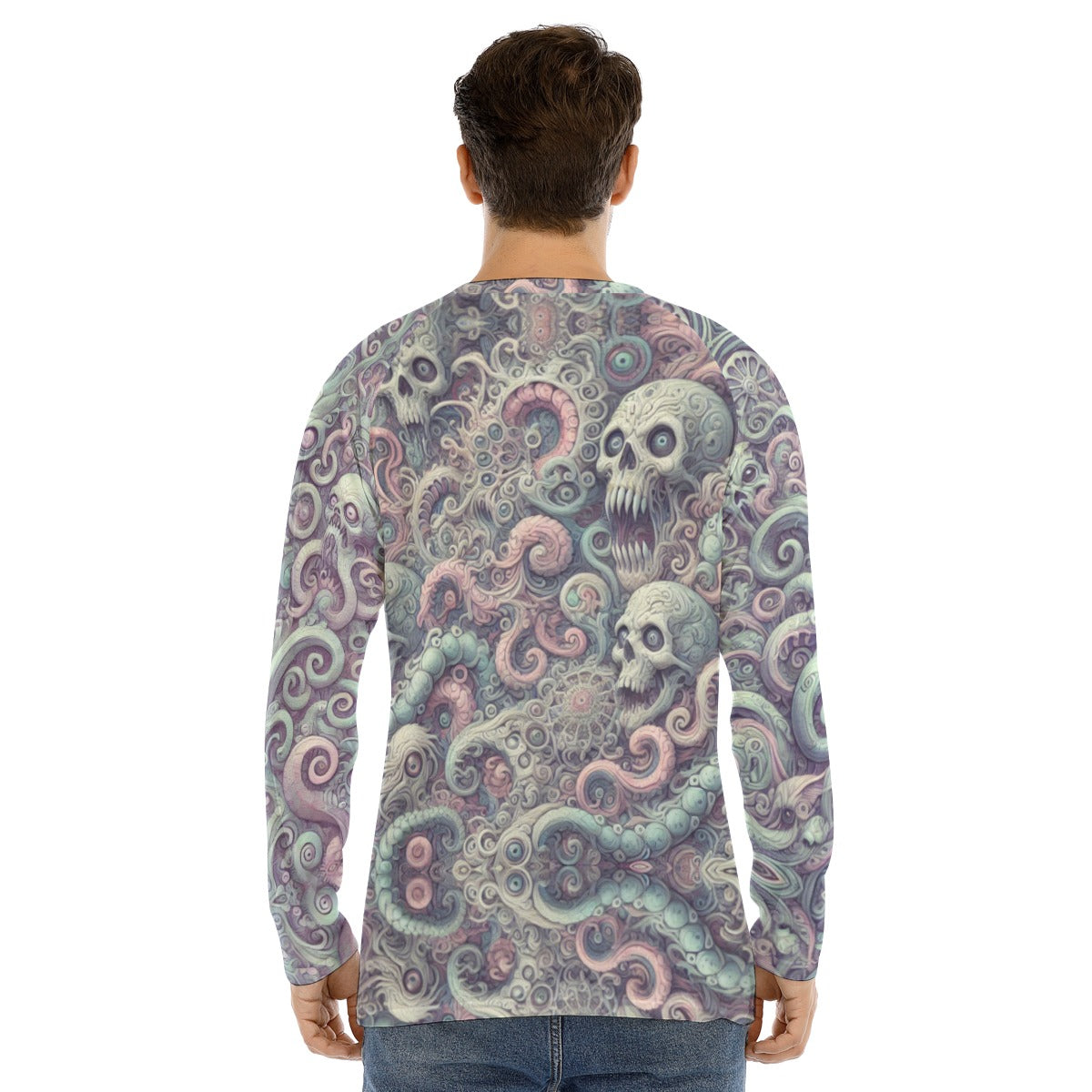 08 Lovecratian Long Sleeve T-shirt With Raglan Sleeve