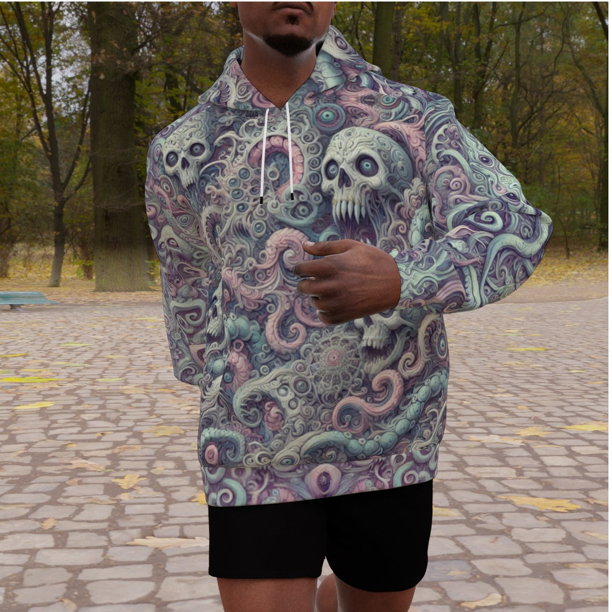 01 Lovecraftian Heavy Fleece Raglan Hoodie